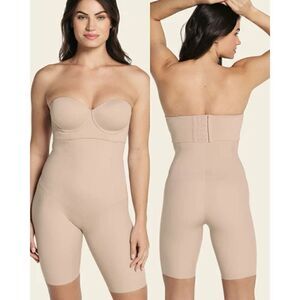 LEONISA Shapewear NWT Contour Pro Extra High Waisted Firm Shaper Short Small